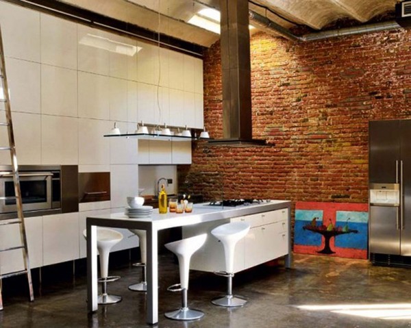 Modern-Loft-with-Industrial-Bricks-Element-for-Apartment-Ideas-Dining-Room-800x639